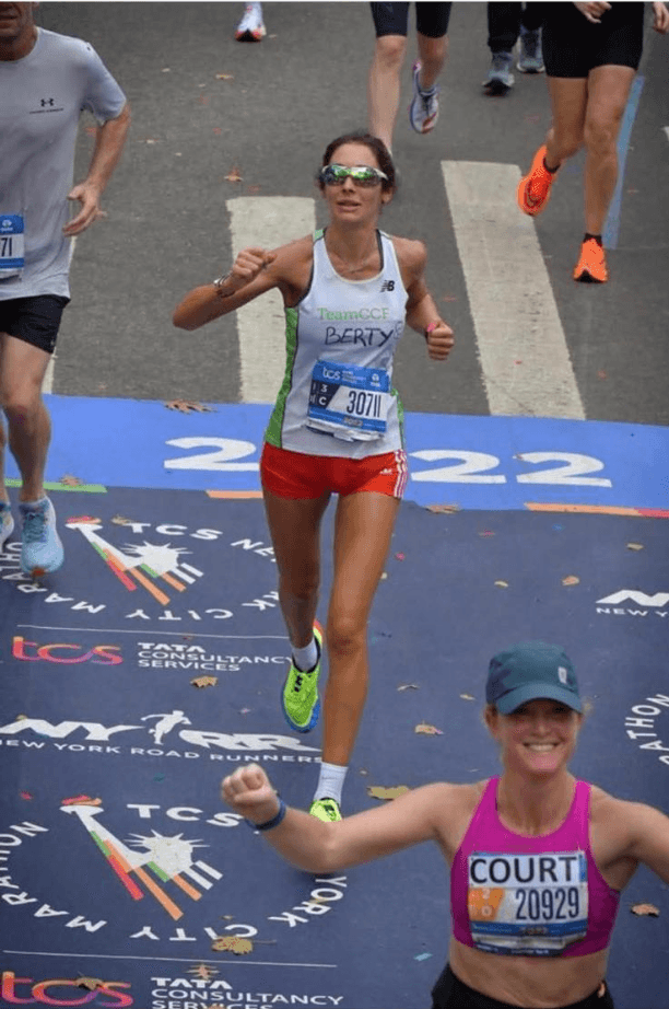Bertha Baucells at the NYC Marathon
